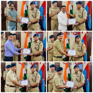 GRAND SOLDIER’S CONFERENCE Honoring Excellence at Ground Zero – SSP Dobal Felicitates 34 Police Personnel for Outstanding Performance“Person of the Month” Award Presented for Dedication and Exceptional Field Work 17 1006624212