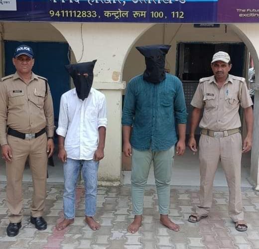 “Two more accused of gang war murder arrested by bhagwanpur police.”