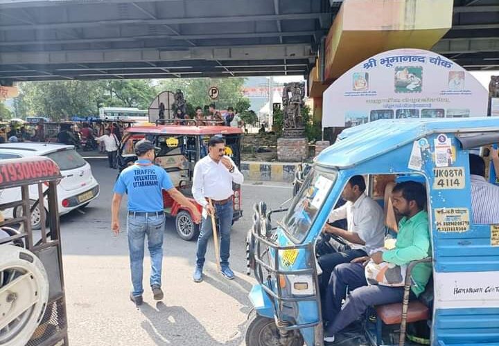 “To reduce such pressure, traffic volunteers appointed at different places”