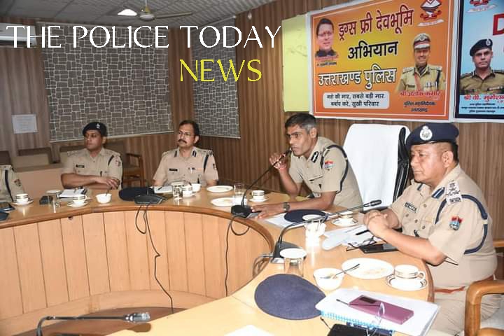 “Meeting held in CCR to realize the vision of drug-free Devbhoomi, in-depth discussion on effective action plan  in  chairmanship of Mr. ADG (L/O)”.