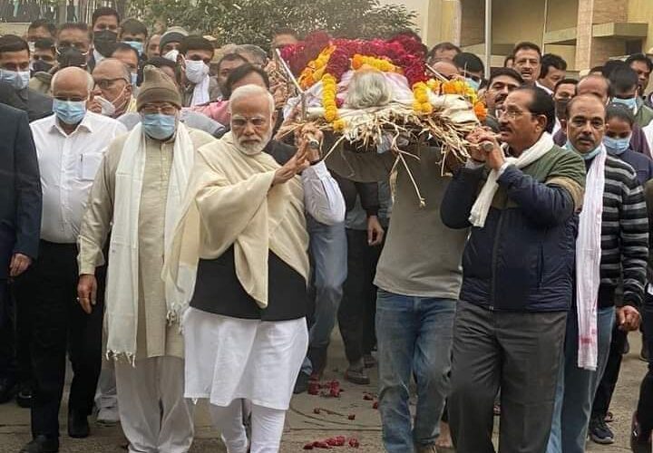 “Prime Minister Narendra Modi’s mother Heeraben (100) passed away, PM Performs Last Rites.”