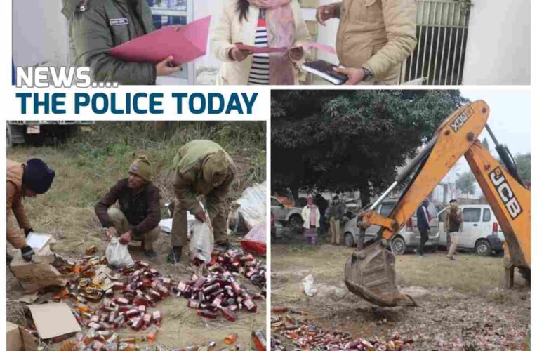 Instructions given for disposal of pending goods in police stations along with destruction of liquor related to lawsuits.”-SSP