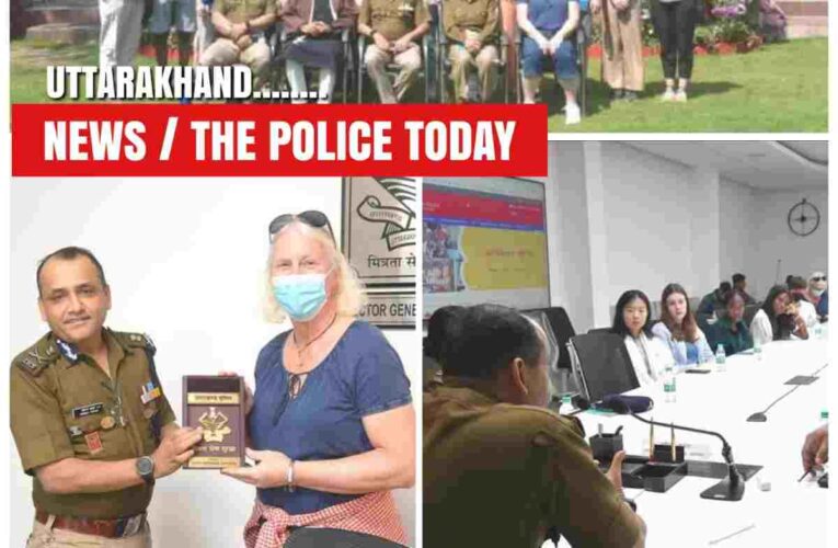 “American students and teachers visited Uttarakhand Police Headquarters, got to know the working style of Uttarakhand.”