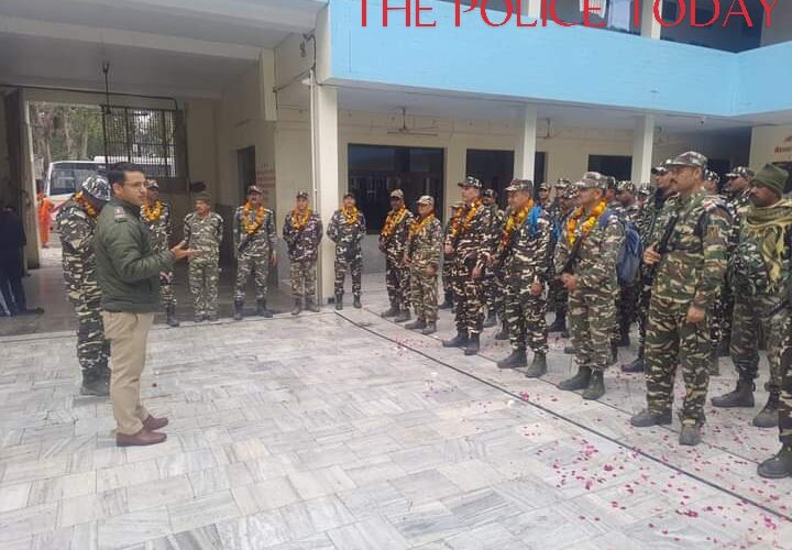 Haridwar Police welcomed the arrival of SSB in the district for the upcoming Lok Sabha elections.