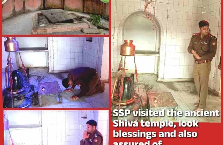 “SSP Pramendra Dobhal’s commendable initiative in respecting religious sentiments, took out time to visit the ancient Shiva temple and adopted a dilapidated well.”