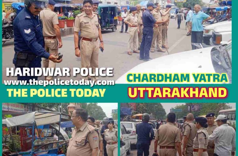 In view of the Char Dham Yatra, Haridwar Police on the northern roads, under the leadership of SP City, the police team removed temporary encroachment from the Char Dham Yatra route, gave strict warning to the encroachers,