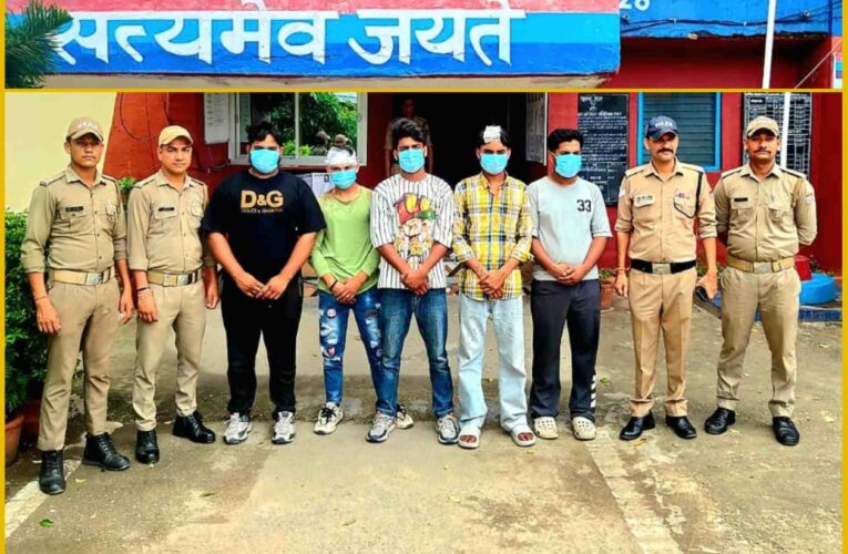 Five miscreants caught under “Operation Lagaam”; video had gone viral, all arrested under Section 170 of BNS.