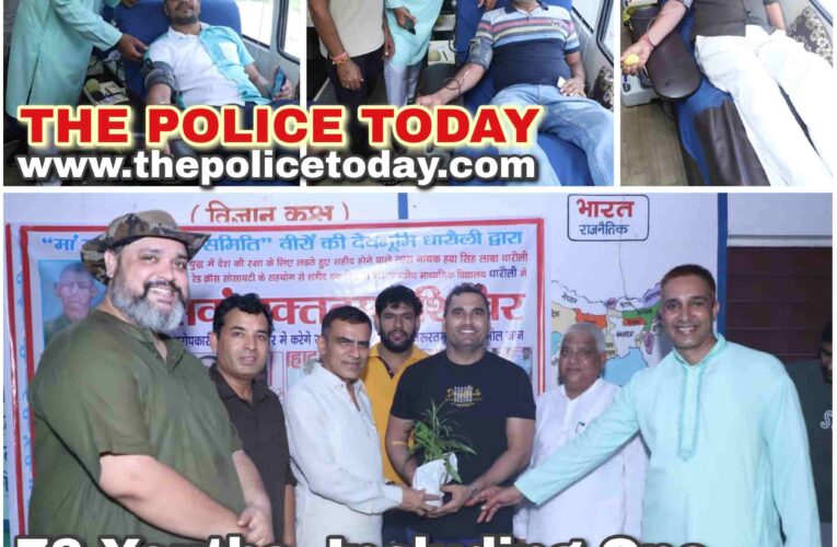 Blood Donation Camp Organized in Memory of Martyr Hawa Singh Lamba; 72 Youths, Including One Woman, Paid Tribute Through Blood Donation 24 Blood Donation Camp Organized in Memory of Martyr Hawa Singh Lamba; 72 Youths, Including One Woman, Paid Tribute Through Blood Donation
