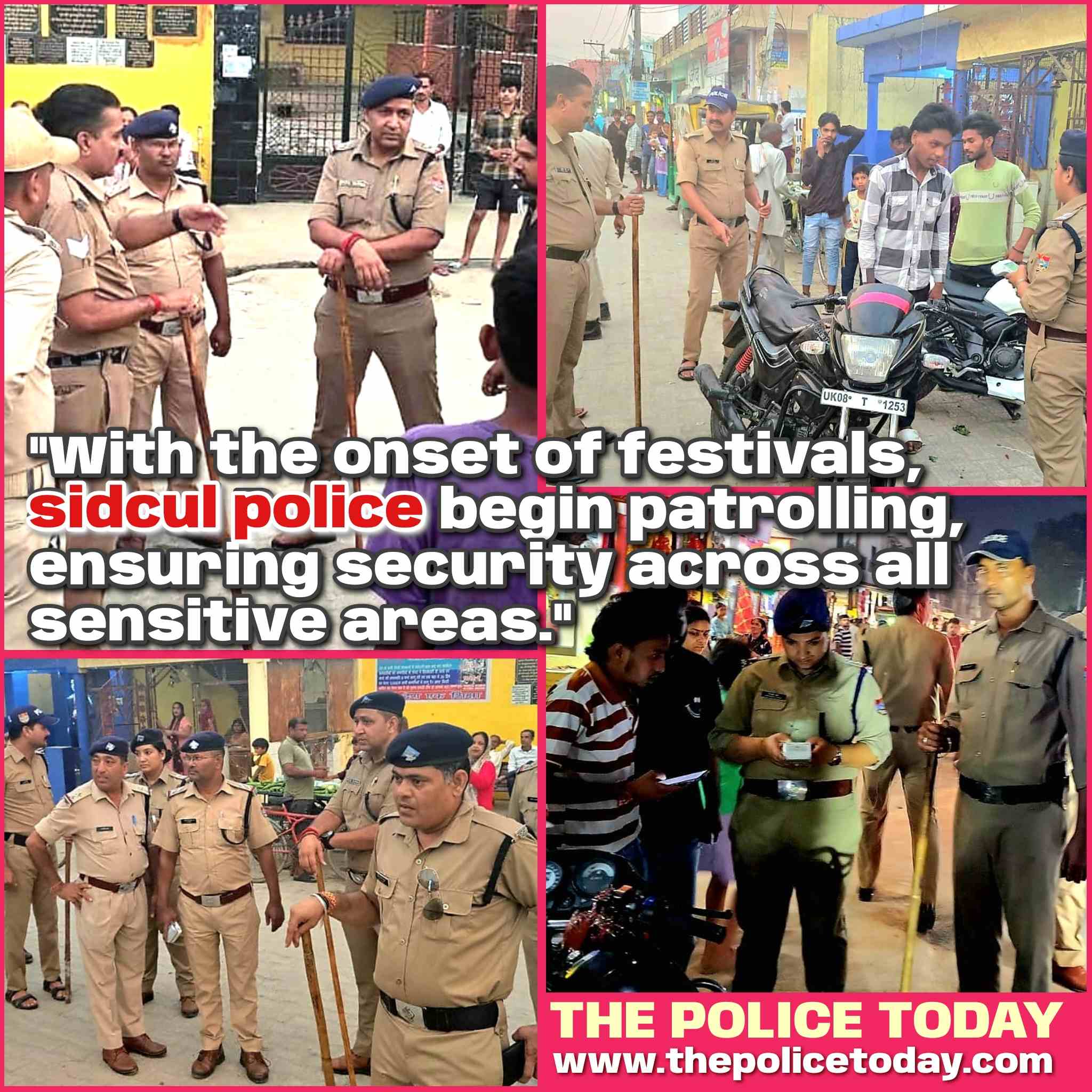In View of Upcoming Festivals, Foot Patrols Conducted in Sidcul Police Station Area Markets; Encroachments Removed, 10 Motorcycles of Miscreants and Suspects Seized, 30 Challans Issued as Part of Legal Action 16 1006492371