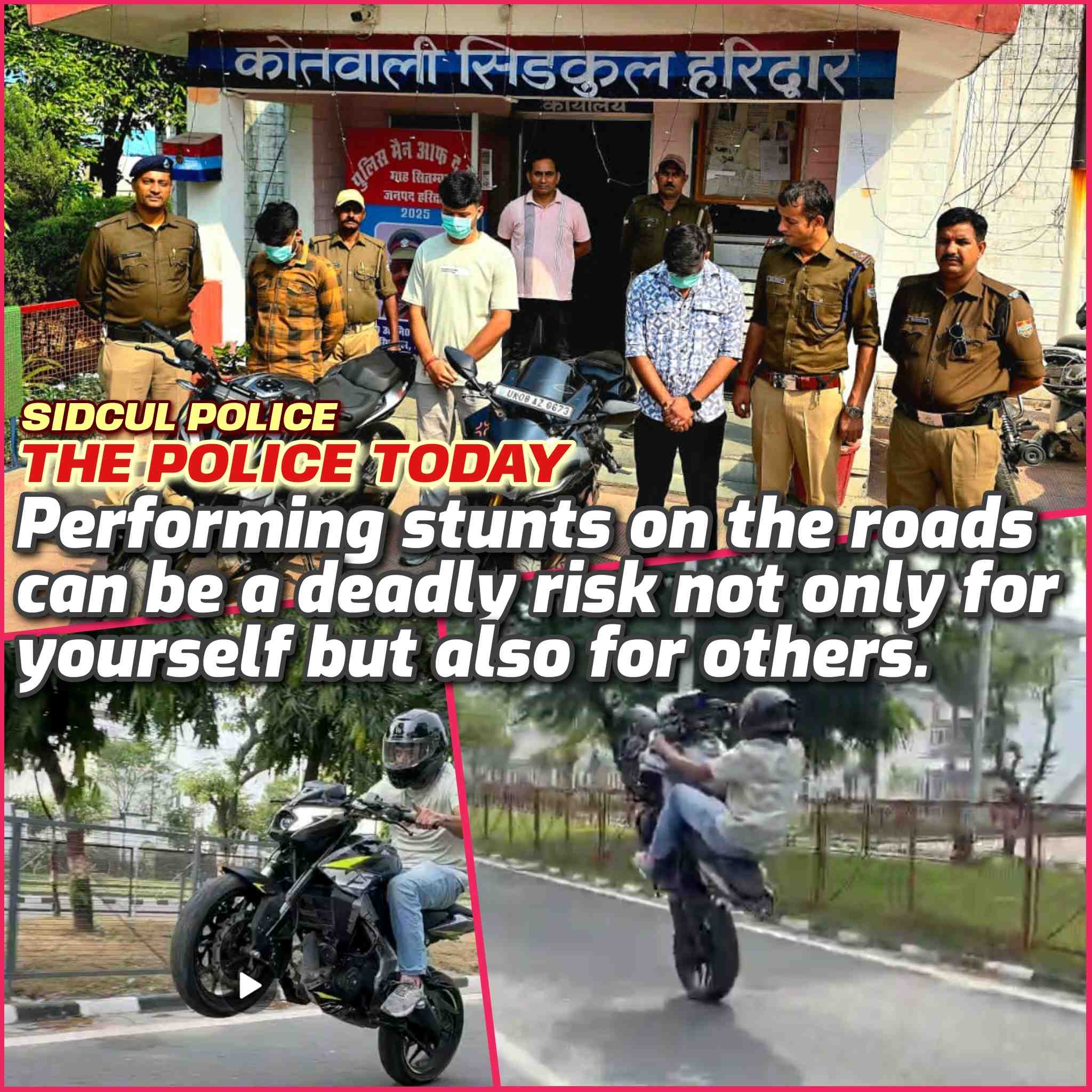 Haridwar Police Ends Youths’ Risky Stunt Dream: Bikes Seized, Videos Deleted, Public Apology Made 2 1006685778