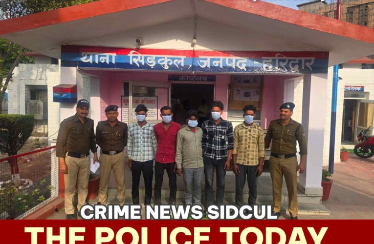 Sidcul Police arrested five accused for creating a ruckus; all of them were spreading panic in the area with sticks and rods