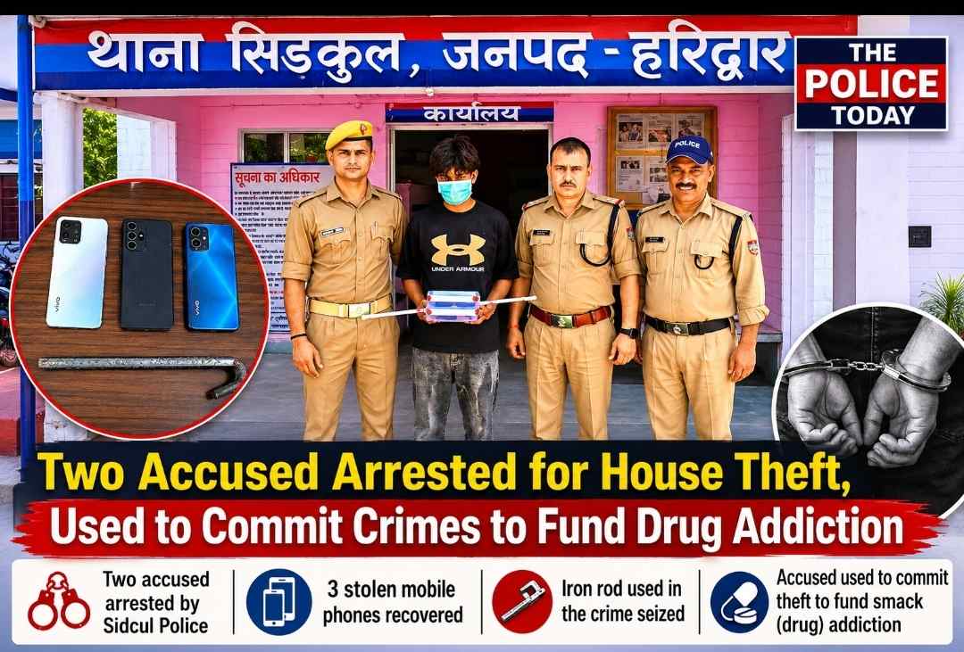 Two accused involved in house theft arrested by police; committed crimes to fund drug addiction, rapidly growing drug trade in the area giving rise to criminals 1 1008479136